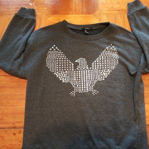Forever 21 charcoal gray sweatshirt